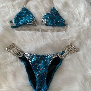 NPC Swarovski crystal bikini competition suit